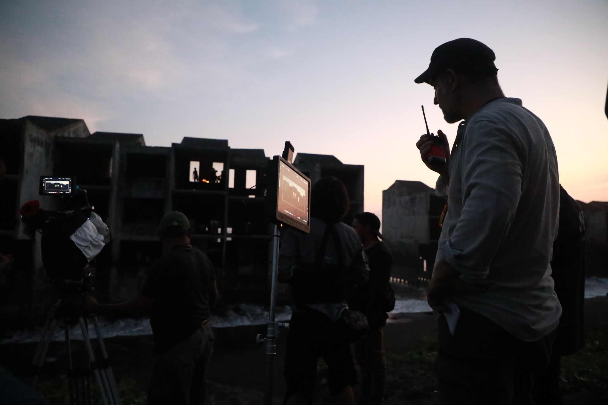 Le Fou Films on location during the production of Arena Negra